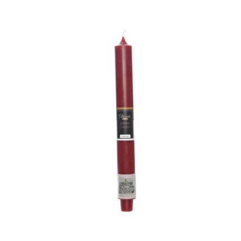CANDELA CONICA RUSTICA ROSSA H